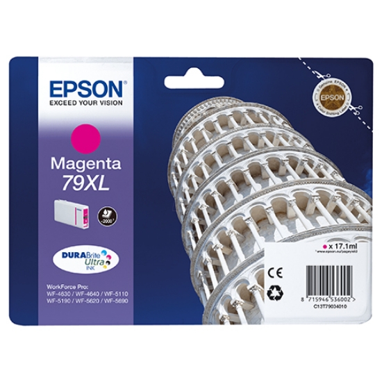 Imagem de TINTEIRO ORIGINAL EPSON 79XL T7903 MAGENTA 2.000 PAGINAS