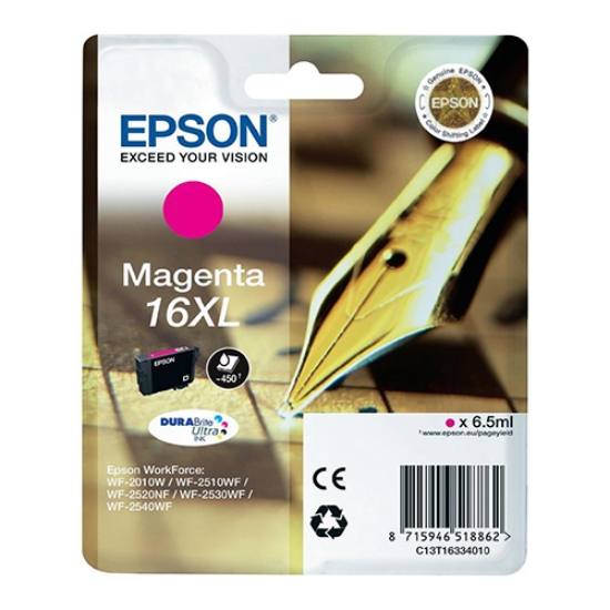 Imagem de TINTEIRO ORIGINAL EPSON T1633 Nº16XL MAGENTA ALTA CAPAC.
