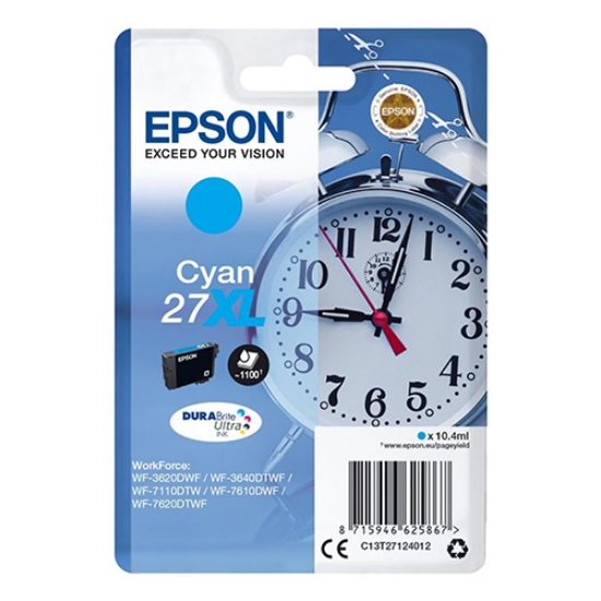 Imagem de TINTEIRO ORIGINAL EPSON T2712 Nº27XL CYAN ALTA CAP.
