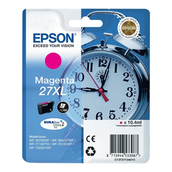 Picture of TINTEIRO ORIGINAL EPSON T2713 Nº27XL MAGENTA ALTA CAP.
