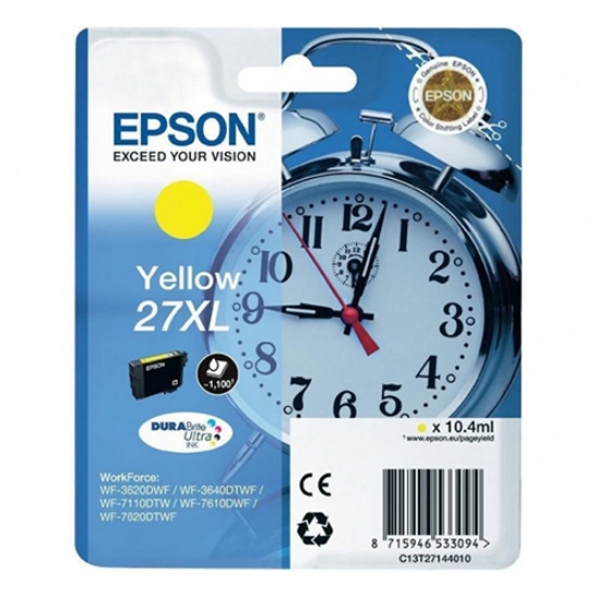 Imagem de TINTEIRO ORIGINAL EPSON T2714 Nº27XL AMARELO ALTA CAP.