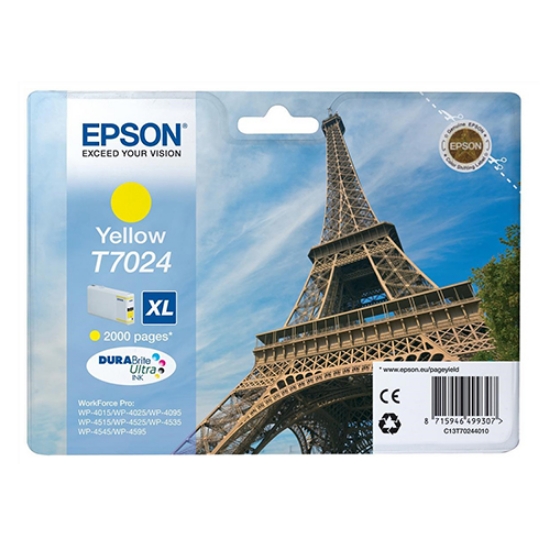 Picture of TINTEIRO ORIGINAL EPSON T7024 XL AMARELO ALTA CAPAC.