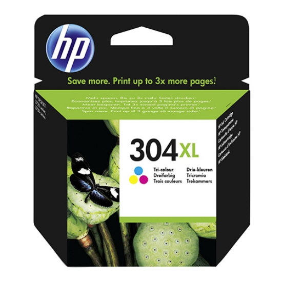 Picture of TINTEIRO ORIGINAL HP 304XL N9K07AE CORES ALTA CAPACIDADE
