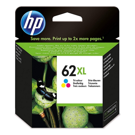 Picture of TINTEIRO ORIGINAL HP 62XL C2P07AE CORES ALTA CAP.