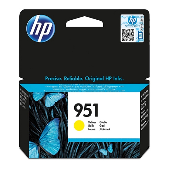 Imagem de TINTEIRO ORIGINAL HP 951 CN052AE AMARELO 1.500 PAGINAS