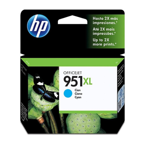 Picture of TINTEIRO ORIGINAL HP 951XL CN046AE CYAN ALTA CAPAC.