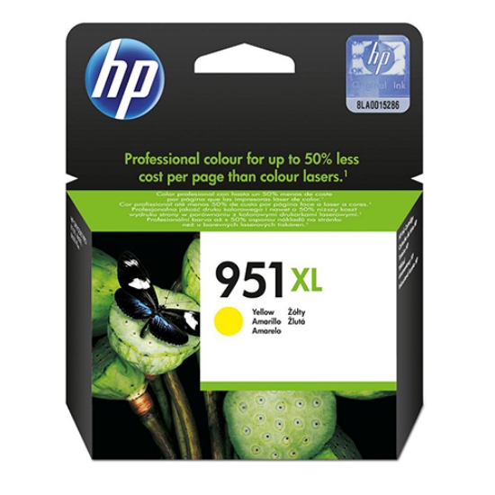 Imagem de TINTEIRO ORIGINAL HP 951XL CN048AE AMARELO ALTA CAPAC.