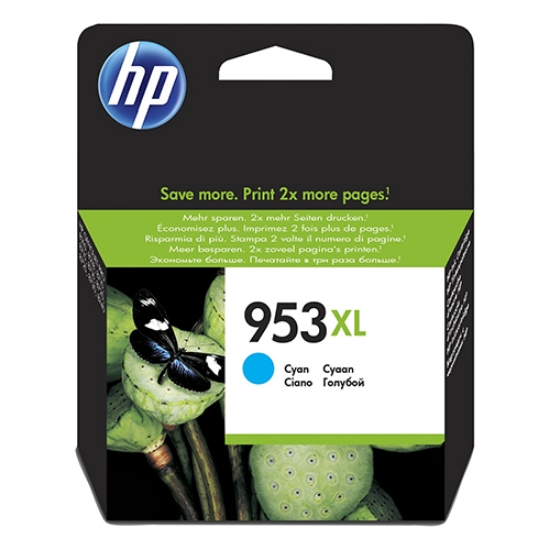 Picture of TINTEIRO ORIGINAL HP 953XL F6U16AE CYAN ALTA CAP.