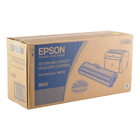 Imagem de TONER ORIGINAL EPSON C13S050523 (M1200) PRETO ALTA CAPAC.