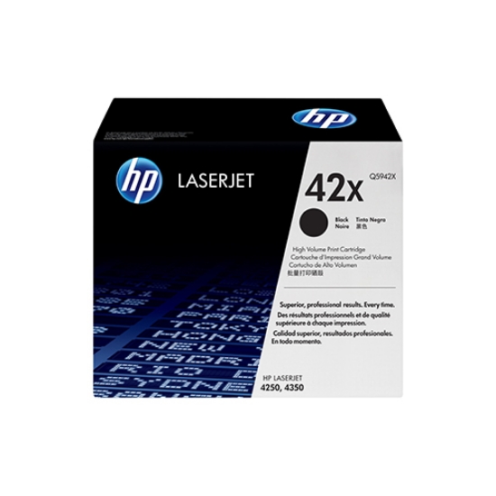 Picture of TONER ORIGINAL HP 42X Q5942X PRETO ALTA CAPAC. 20.000 PAG.