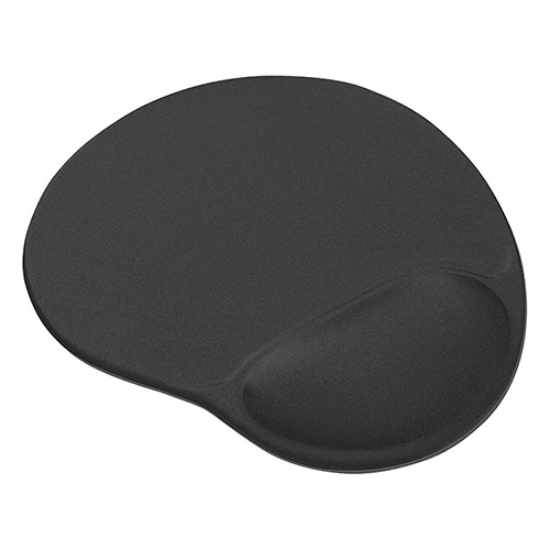 Imagem de BASE PARA RATO COM APOIO DE PULSOS TRUST BIGFOOT GEL PRETO (16977)