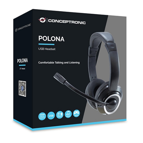 Picture of AUSCULTADORES CONCEPTRONIC COM MICRO USB HEADSET POLONA