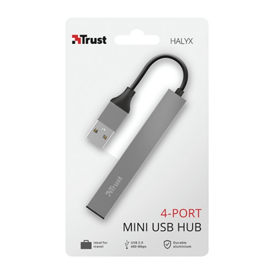 Imagem de HUB TRUST 4PORTAS HALYX MINI (23786)