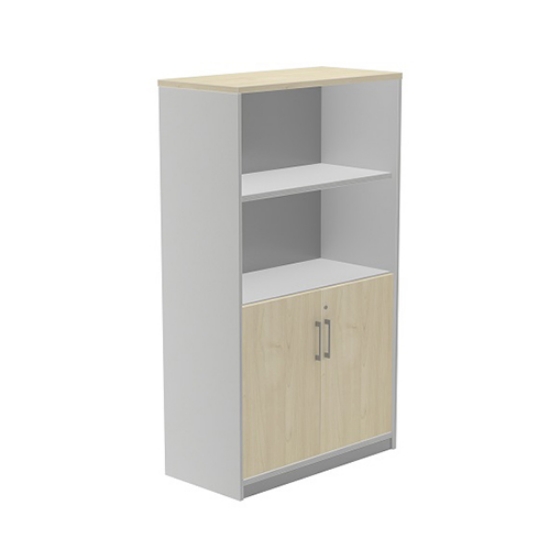 Imagem de ARMARIO STORE ROCADA 1057AB08 ALUMINIO/CARVALHO