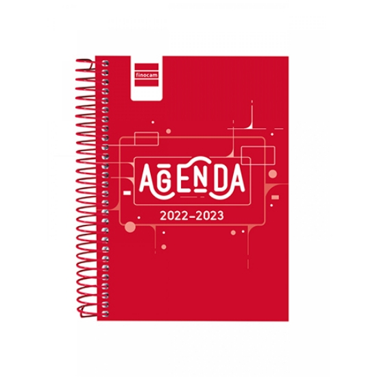 Imagem de AGENDA 2022/2023 ESCOLAR DIÁRIA FINOCAM COOL 120X162MM VERMELHO