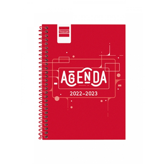 Imagem de AGENDA 2022/2023 ESCOLAR SEMANAL FINOCAM COOL 120X162MM VERMELHO