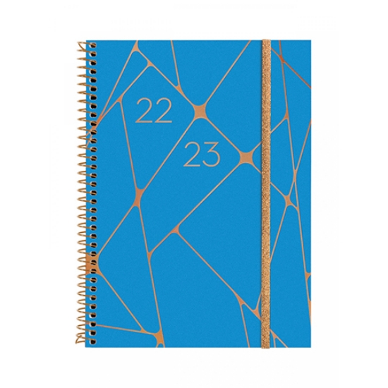 Imagem de AGENDA 2023 SEMANAL FINOCAM ESPIRAL 18MESES 155X212MM GEOMETRIC