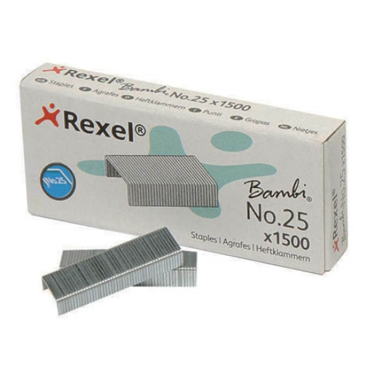 Picture of CAIXA 1500 AGRAFES Nº25/4 REXEL BAMBI Nº8