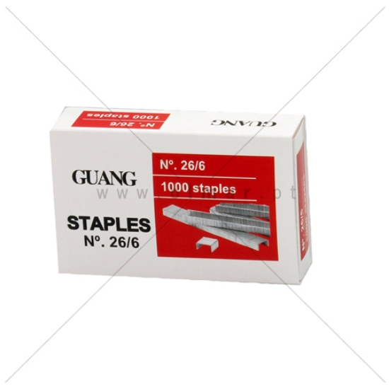 Picture of CAIXA 1000 AGRAFES 26/6 ZINCADOS (FZH-26/6)