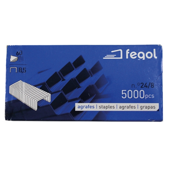 Imagem de CAIXA 5000 AGRAFES 24/8 FEGOL (71248)