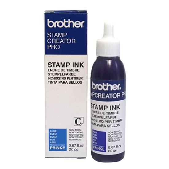 Picture of TINTA CARIMBO BORRACHA BROTHER PRINKE AZUL (FRASCO 20ML)