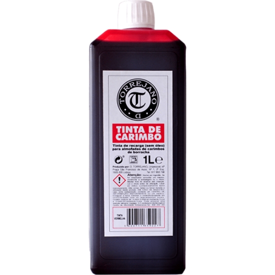 Imagem de TINTA CARIMBO BORRACHA D.TORREJANO VERMELHA (FRASCO 1000ML)