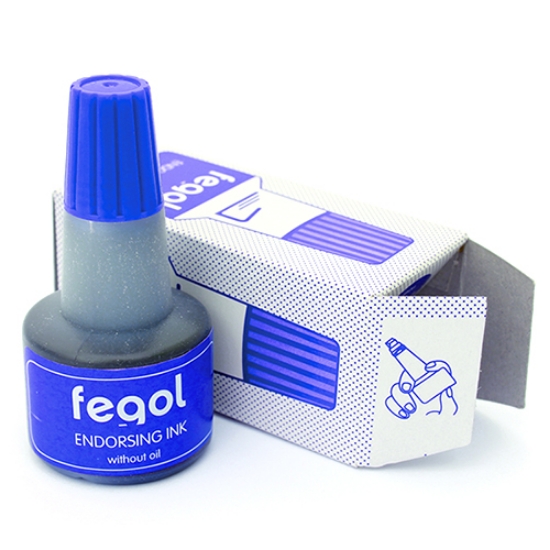 Imagem de TINTA CARIMBO BORRACHA FEGOL AZUL (FRASCO 30ML)