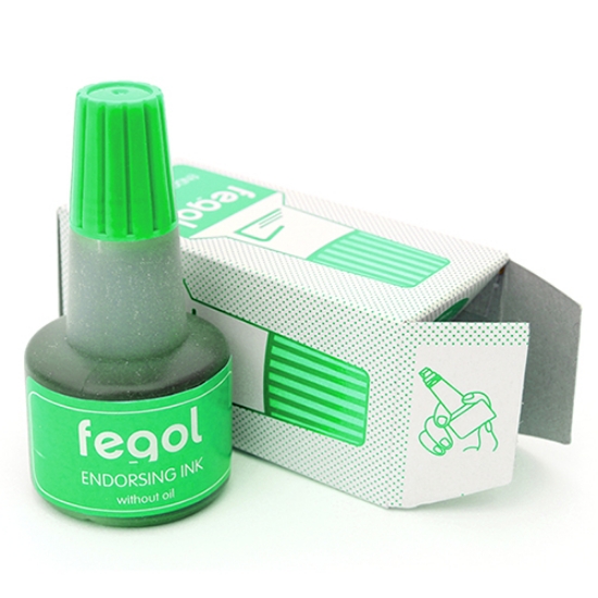 Imagem de TINTA CARIMBO BORRACHA FEGOL VERDE (FRASCO 30ML)