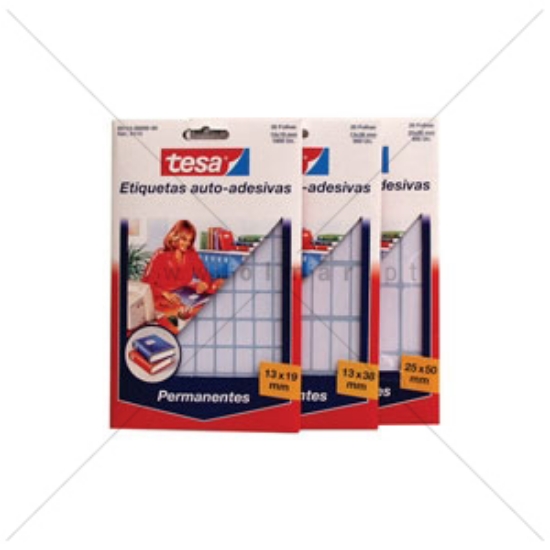 Imagem de ETIQ. TESA A5 PERM. 19X38MM BRANCA 5117 (CART.20F/600UDS)