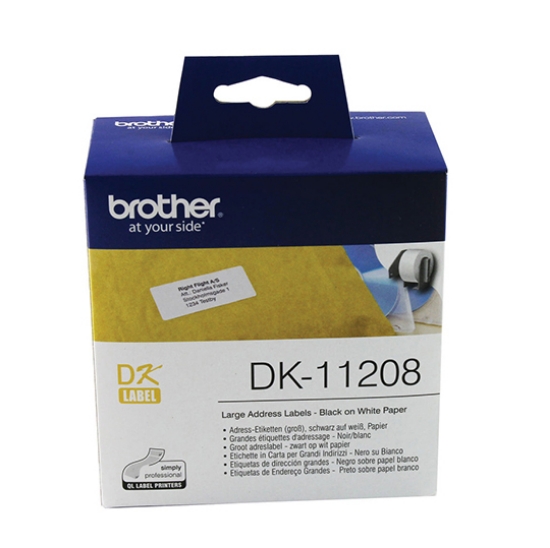 Imagem de RL. ETIQ. BROTHER ENDEREÇO 38X90MM DK-11208 (400UDS)