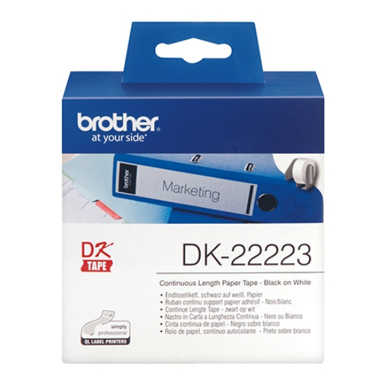 Picture of ROLO ETIQUETAS BROTHER CONTÍNUAS BRANCA 50MMX30.48MT (DK-22223)