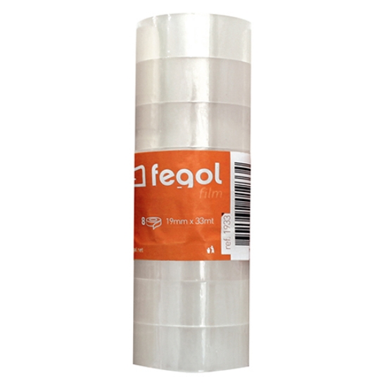 Picture of ROLO FITA ADESIVA 19MMX33MT FEGOL TRANSPARENTE (ACORDEÃO)