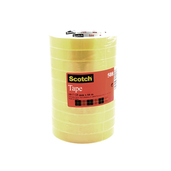 Picture of ROLO DE FITA ADESIVA 3M SCOTCH 508 15MMX66MT TRANSPARENTE (ACORDEÃO)