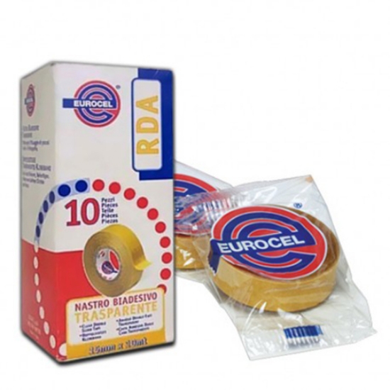 Picture of ROLO FITA BI-ADESIVA 15MMX10MT EUROCEL E1510DU TRANSPARENTE