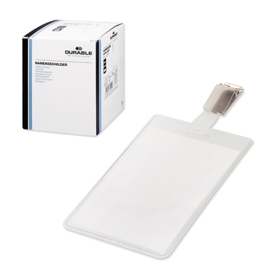 Picture of PORTA-NOMES C/CLIP 90X60MM DURABLE 8002 VERTICAL