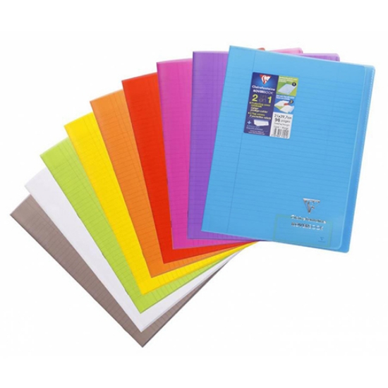 Imagem de CADERNO AGRAFADO A4 48FOLHAS CLAIREFONTAINE KOVERBOOK TRANSPARENTE PAUTADO