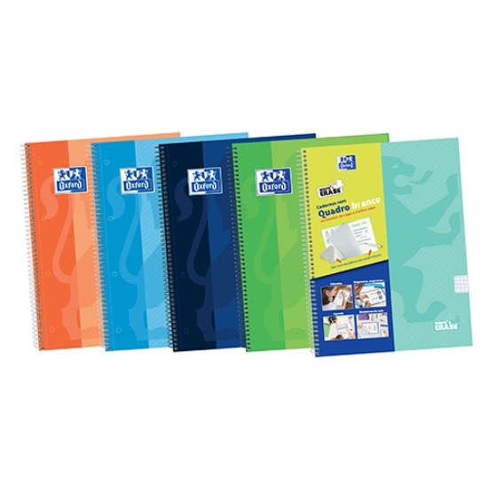 Imagem de CADERNO ESPIRAL A4 100FOLHAS OXFORD WRITE&ERASE XADREZ 400138329