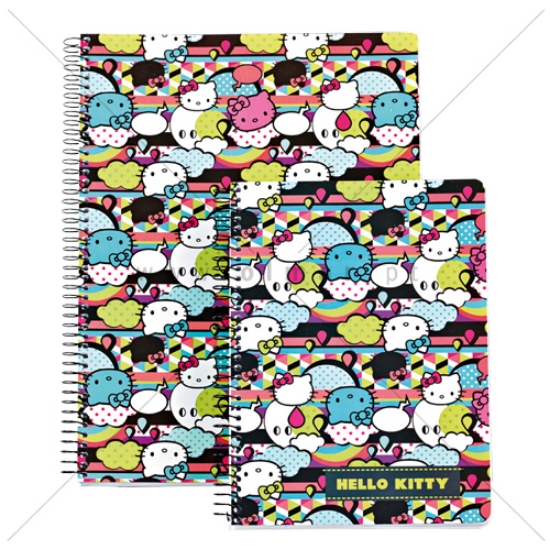 Picture of CADERNO ESPIRAL A4 80FOLHAS HELLO KITTY XADREZ CCM-A4Q HKF