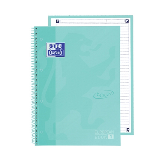 Imagem de CADERNO ESPIRAL A4 80FOLHAS OXFORD TOUCH PASTEL MENTA PAUTADO