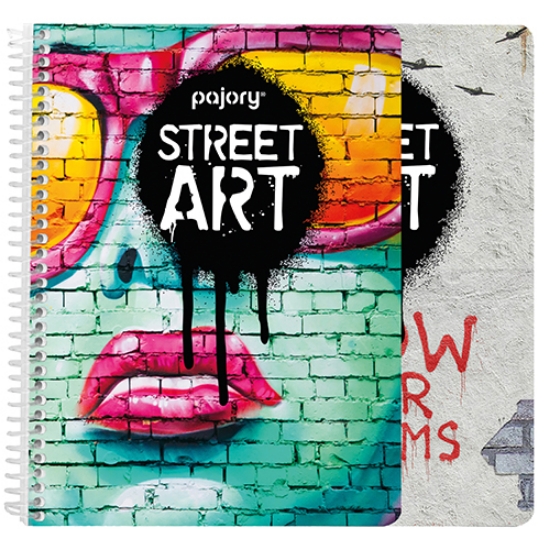 Imagem de CADERNO ESPIRAL A5 60FOLHAS PAJORY STREET ART PAUTADO