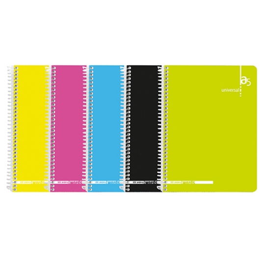 Imagem de CADERNO ESPIRAL A5 80FOLHAS PAJORY COLORS PAUTADO (53V)