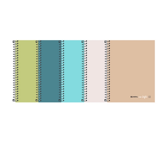 Imagem de CADERNO ESPIRAL CAPA DURA A5 120FOLHAS PAJORY NEO:STYLE PASTEL PAUTADO
