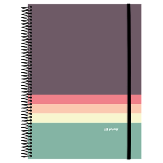 Imagem de CADERNO ESPIRAL CAPA DURA COM ELÁSTICO A4 120 FOLHAS PAJORY #TAGME XADREZ