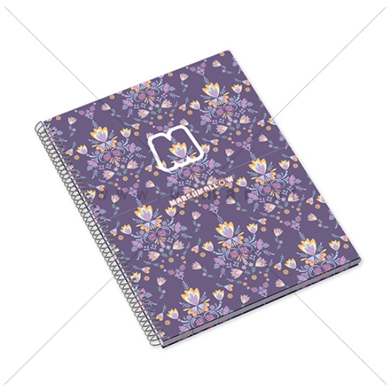 Picture of CADERNO ESPIRAL CAPA PP A4 120F MARSHMALLOW PAUTADO
