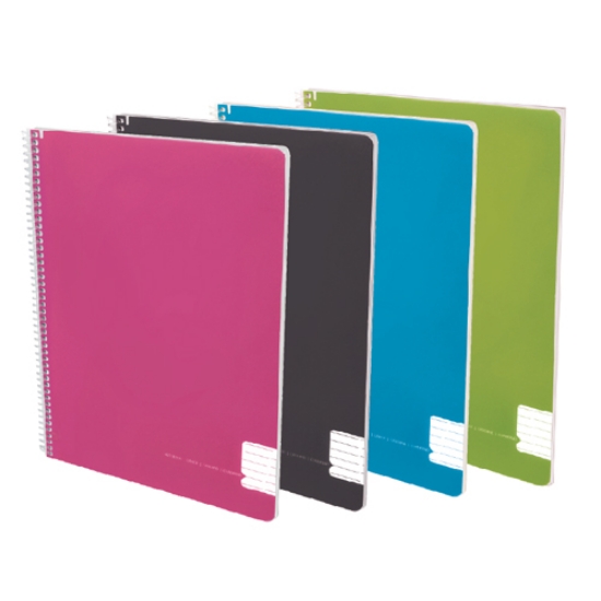 Picture of CADERNO ESPIRAL CAPA PP A4 80FOLHAS PAJORY COLORS XADREZ