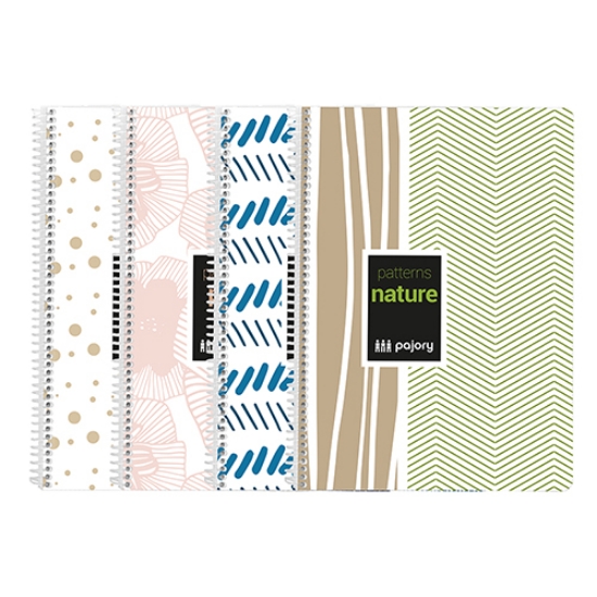 Picture of CADERNO ESPIRAL CAPA PP A4 80FOLHAS PAJORY MODELL PAUTADO