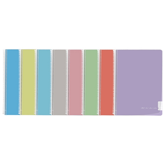 Imagem de CADERNO ESPIRAL CAPA PP A4 80FOLHAS PAJORY PASTEL XADREZ