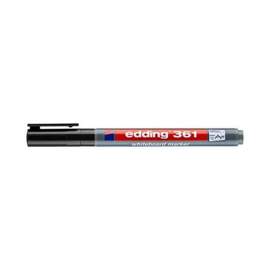 Imagem de MARC. QUADRO BRANCO EDDING 361 P.FINA RECAR. PRETO 1