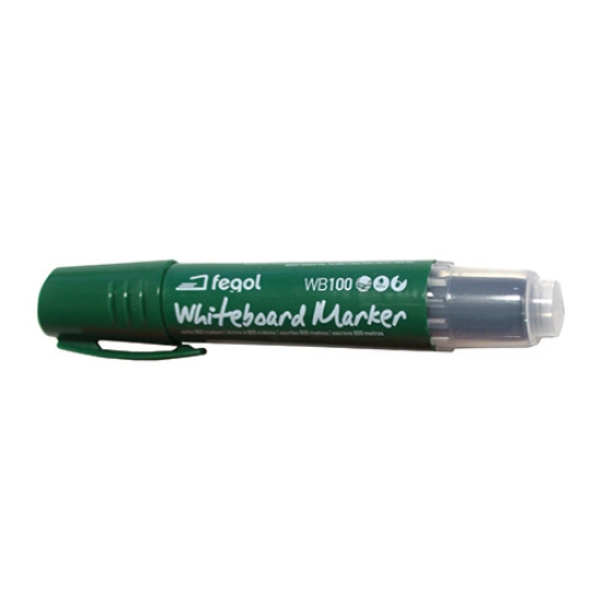 Imagem de MARC. QUADRO BRANCO FEGOL WB100 RECARREGAVEL VERDE