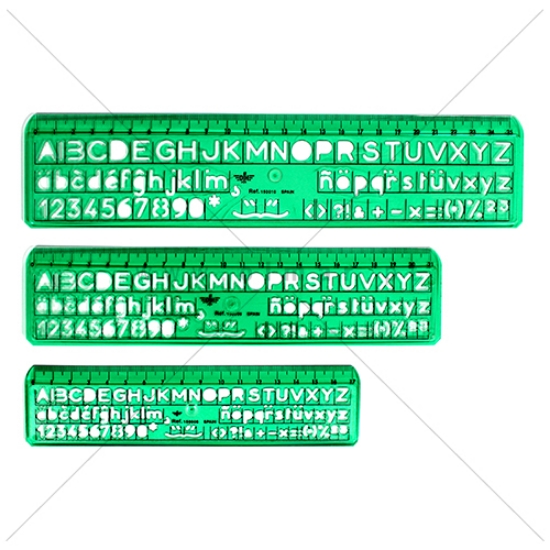 Imagem de ESCANTILHÃO LETRAS E NÚMEROS 6MM/8MM/10MM JDF 2400 (BLISTER 3 UNI)